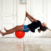 Heavy Duty Red Buey Ball Swing