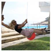 Heavy Duty Red Buey Ball Swing