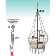 Circle Macrame Hammock Chair - Dimensions