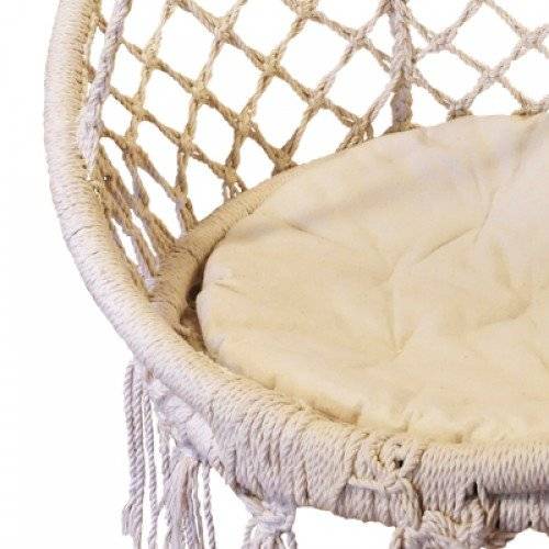 Circle Macrame Hammock Chair - Zoomed