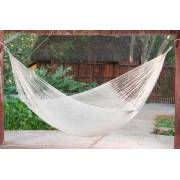 Queen Size Cream Cotton Mexican Hammock