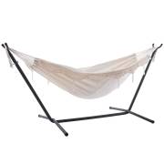 Free Standing Hammock: Large Beige with Tassels