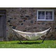 Free Standing Hammock: Large Beige with Tassels