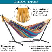 Free Standing Hammock: Large Mixed Bright Colours