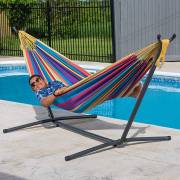 Free Standing Hammock: Large Mixed Bright Colours