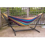 Free Standing Hammock: Large Mixed Bright Colours