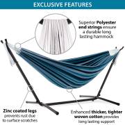 Free Standing Hammock: Large Mixed Blues