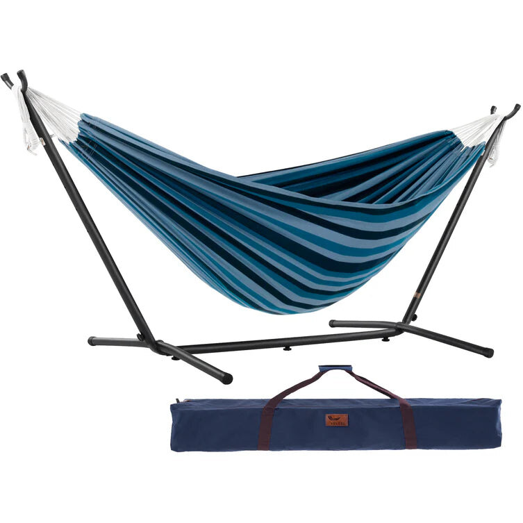 Free Standing Hammock: Large Mixed Blues