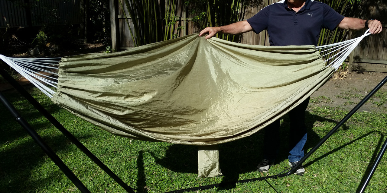 Medium Gray Green Parachute Hammock Heavenly Hammocks