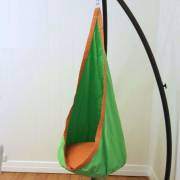 Green and Orange Waterproof Outdoor Sensory Swing Pod Chair