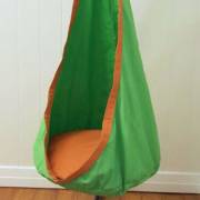Green and Orange Waterproof Outdoor Sensory Swing Pod Chair