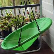 Green Oval Seat Swing