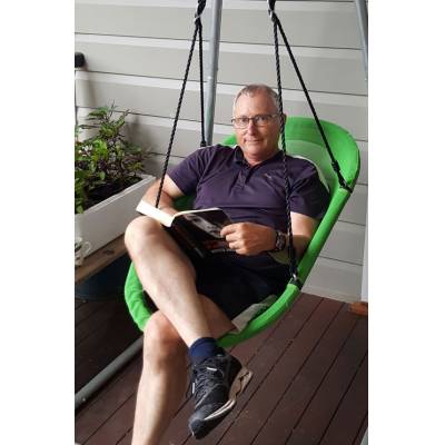 Green Oval Seat Swing