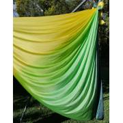 Large Tritone Silky Nylon Wrap Swing (Yellow Green) (450x250cm)