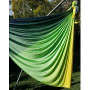 Large Tritone Silky Nylon Wrap Swing (Yellow Green) (450x250cm)