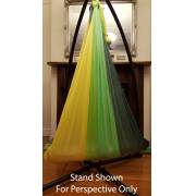 Large Tritone Silky Nylon Wrap Swing (Yellow Green) (450x250cm)