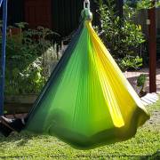 Large Tritone Silky Nylon Wrap Swing (Yellow Green) (450x250cm)