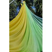 Large Tritone Silky Nylon Wrap Swing (Yellow Green) (450x250cm)