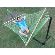 Large Green Cotton Rope Hammock