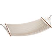 Large Beige Canvas Hammock with Spreader Bar