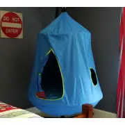 Blue Hangout Hanging Nest with Stand