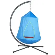 Blue Hangout Hanging Nest with Stand