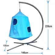 Blue Hangout Hanging Nest with Stand