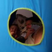 Blue Hangout Hanging Nest with Tripod Stand
