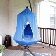 Blue Hangout Hanging Nest with Stand