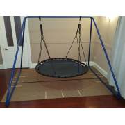 150cm Black Mat Nest Swing with Swing Set Stand