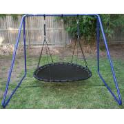 150cm Black Mat Nest Swing with Swing Set Stand