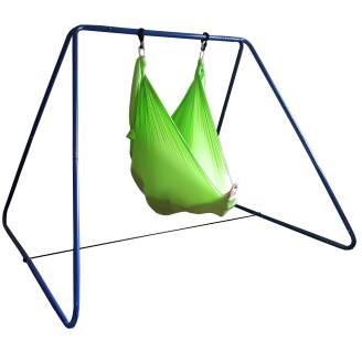 Large Green Nylon Wrap Therapy Swing with Swing Set Stand