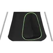 Front doorway of the cocoon with its green trim