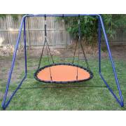 150cm Orange Mat Nest Swing with Swing Set Stand