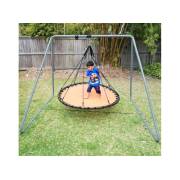 150cm Orange Mat Nest Swing with Swing Set Stand (Galvanised)