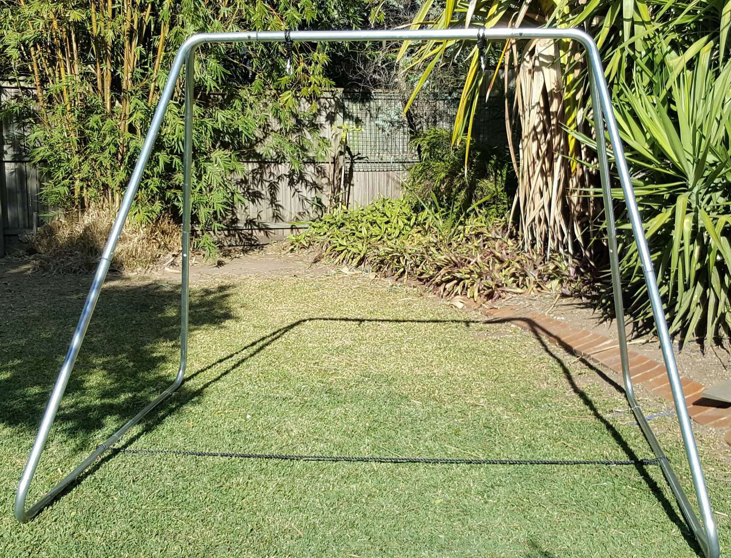Large Swing Set Stand Only (Galvanised) - Heavenly Hammocks