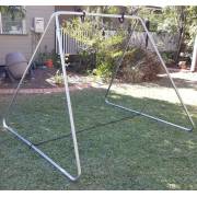 150cm Orange Mat Nest Swing with Swing Set Stand (Galvanised)