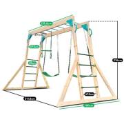 Dimensions of the set: 312cm long, 190cm deep, 216cm tall