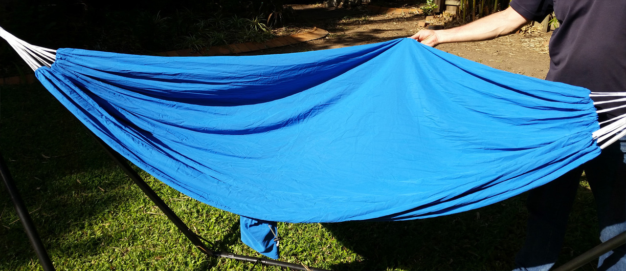 Medium Light Blue Parachute Hammock Heavenly Hammocks