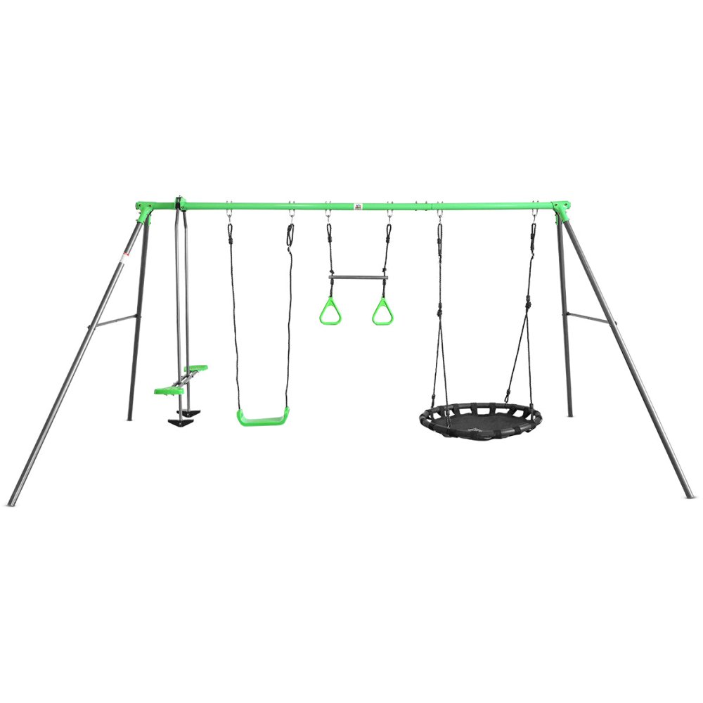 Lifespan Kids Lynx Steel Swing Set with Nest Swing and Glider