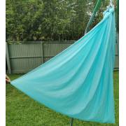 Medium Teal Nylon Wrap Swing with Medium Swing Set Stand