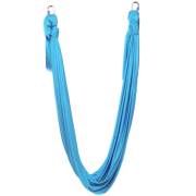 Medium teal wrap swing folded to show its length, on white