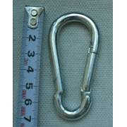7cm Steel Carabiners: Pair