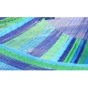 Queen Size Mixed Blues Cotton Mexican Hammock