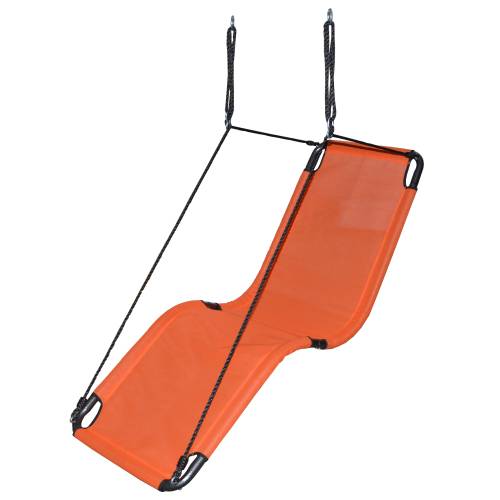 Orange Textilene Lounge Swing