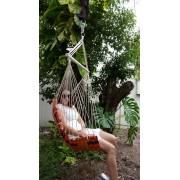 Orange Padded Hammock Chair Zoomed Out