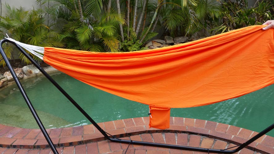 Orange Hammaock Ranch Medium Orange Parachute Hammock - Heavenly Hammocks