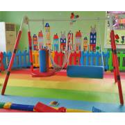 Padded Stand with Bolster Swing and Flexion Disc in Clinic
