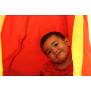 Red and Yellow Waterproof Outdoor Sensory Swing Pod Chair