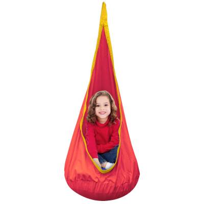 Red and Yellow Waterproof Outdoor Sensory Swing Pod Chair